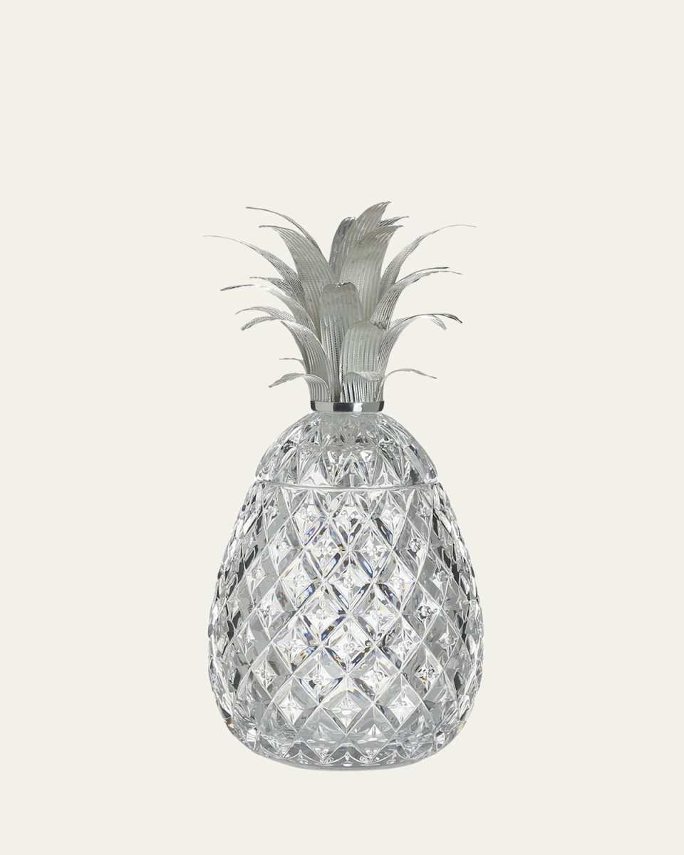 Isadora 11" Silver Pineapple Centerpiece